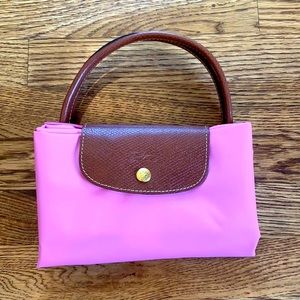Longchamp Medium Le Pliage Pink Tote